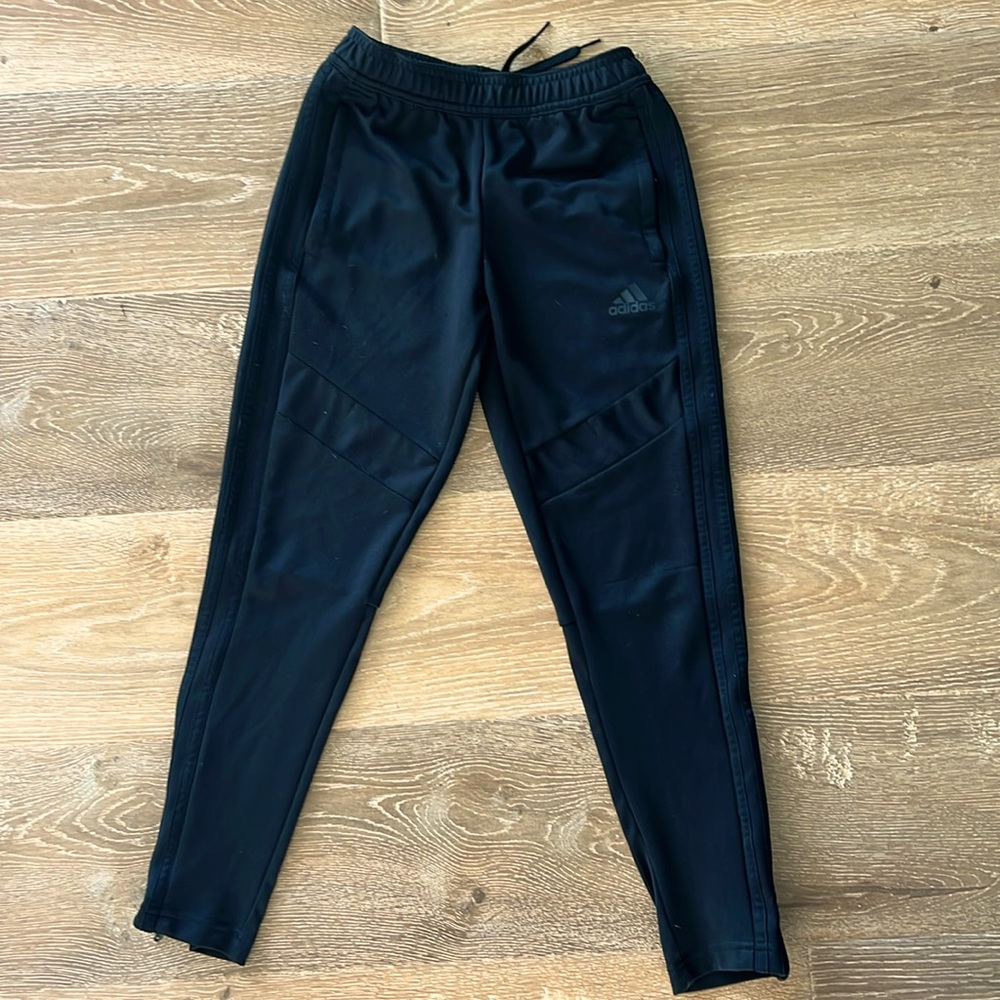 Kids Black Adidas athletic pants size 9-10Y